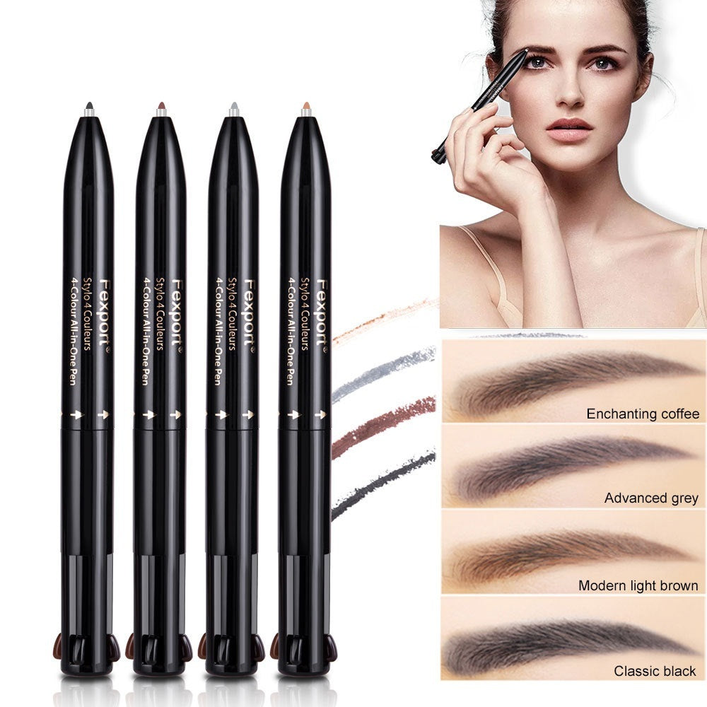 4-in-1 Multi-Function Waterproof Eyebrow Pencil