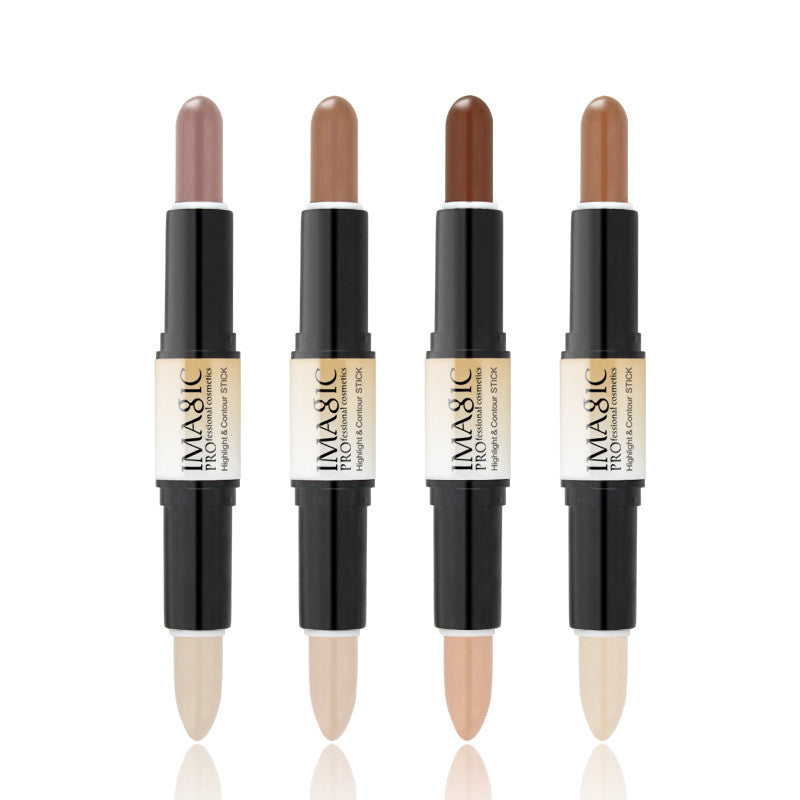 Double-headed high-gloss contour stick