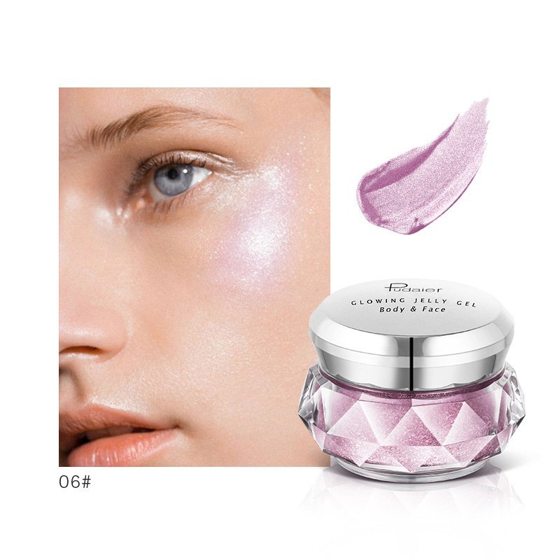 Face Highlighter Jelly Gel Mermaid Eyeshadow Glow Body Glitter Illuminator