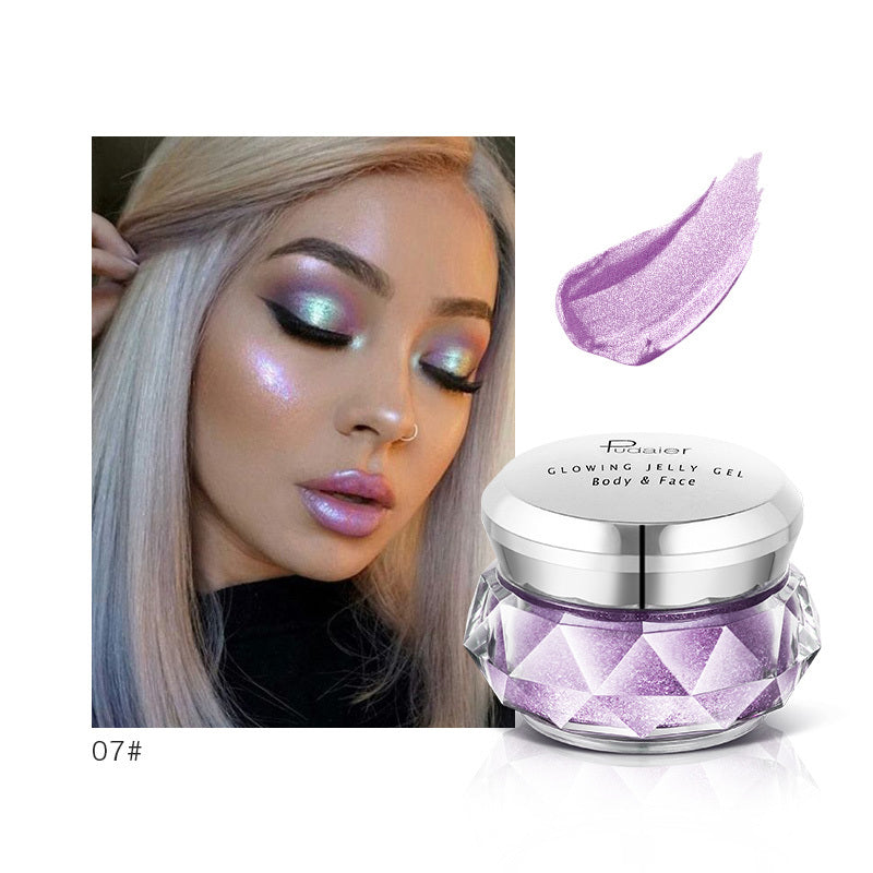 Face Highlighter Jelly Gel Mermaid Eyeshadow Glow Body Glitter Illuminator