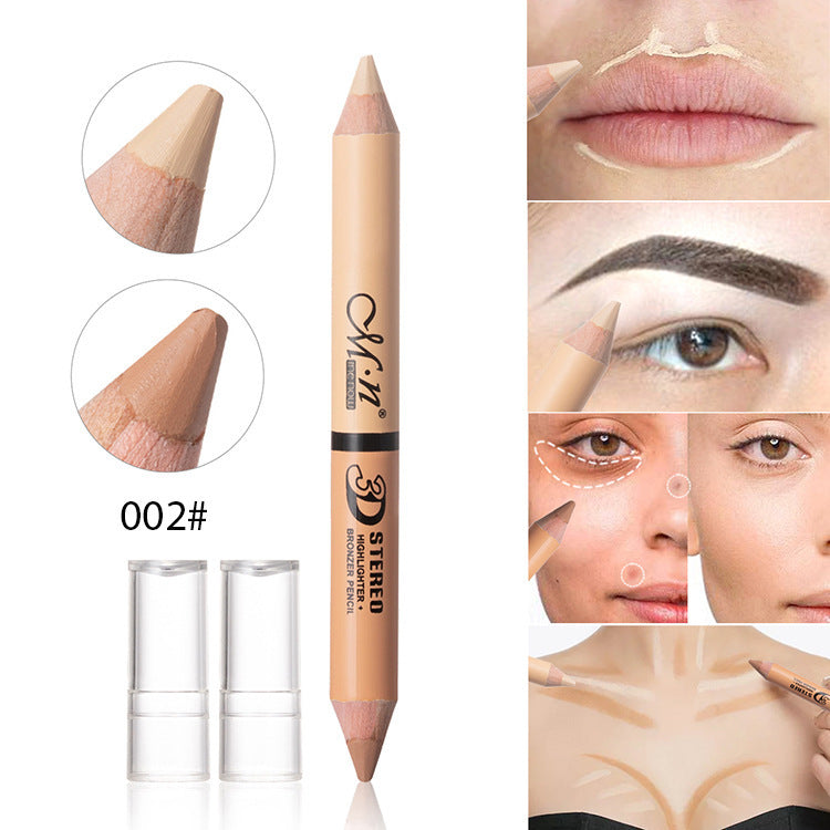 Double-headed Concealer Pen Highlighter Dual-use Waterproof