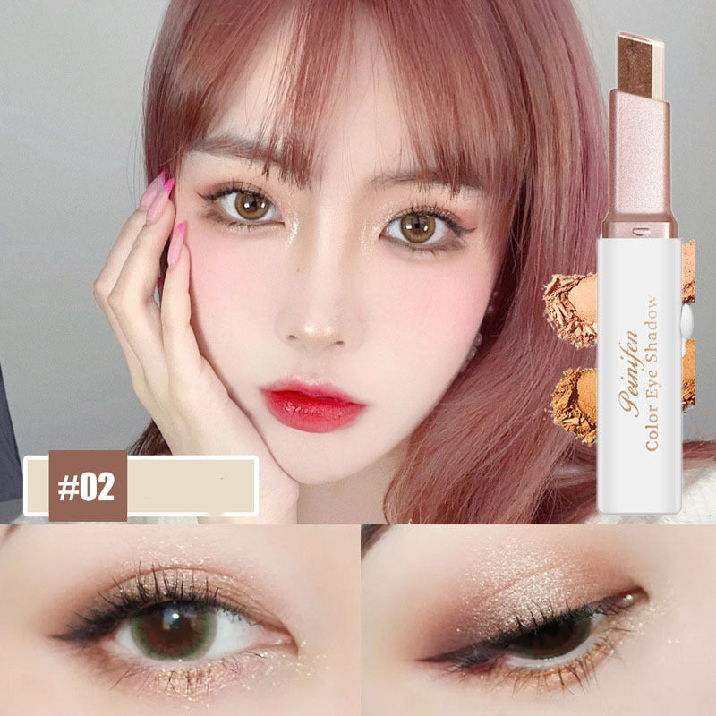 Lazy Eyeshadow Stick Stereo Gradient Shimmer Double Color Waterproof