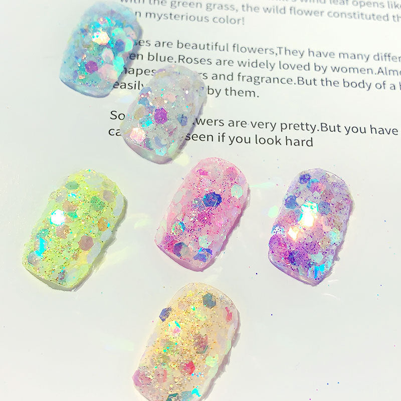 Nail Art Luminous Symphony Glitter Sequin Set